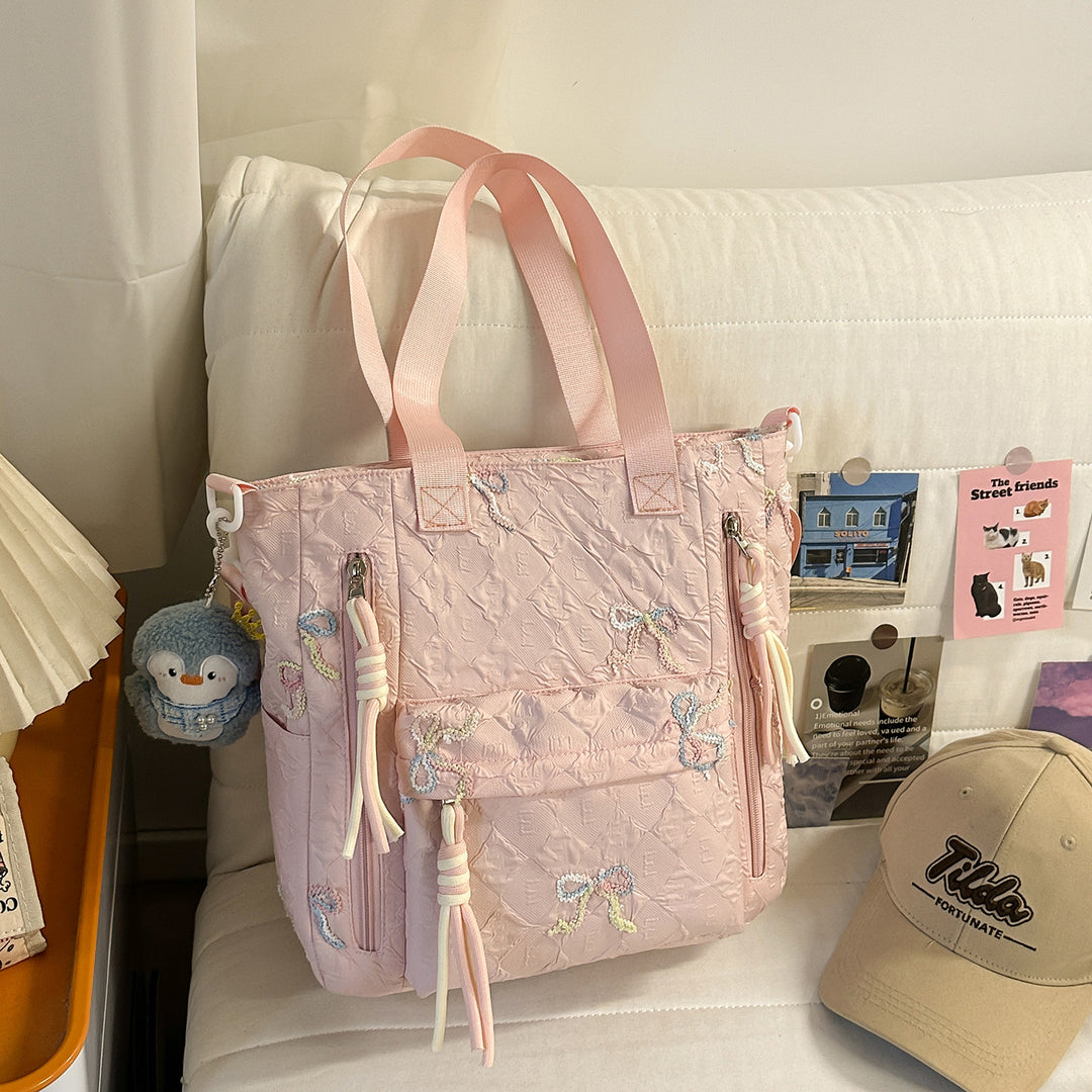 Bestickter Stepp-Rucksack Karnz