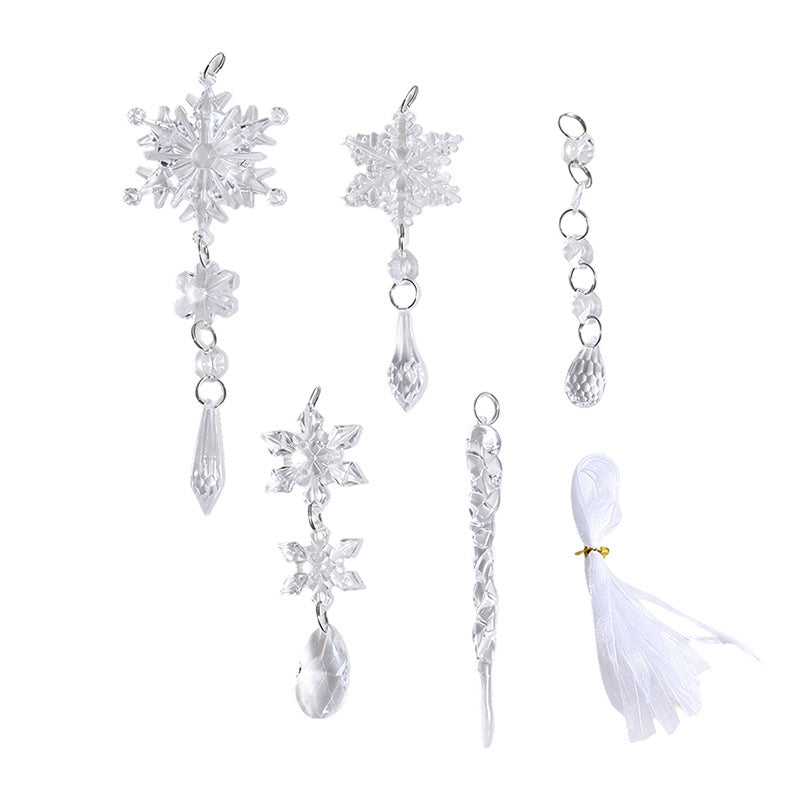 Kristall Schneeflocken Ornament Set