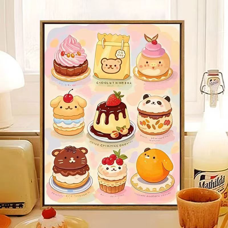 Süßes, dessertthemen Wandkunst Karnz