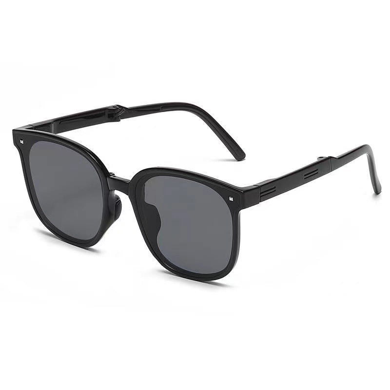 Damen trendige Sonnenbrille mit einzigartigem Facettenrahmen Karnz