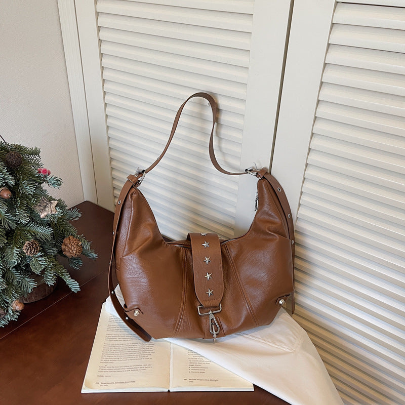 WoChic Leder Hobo Tasche Karnz