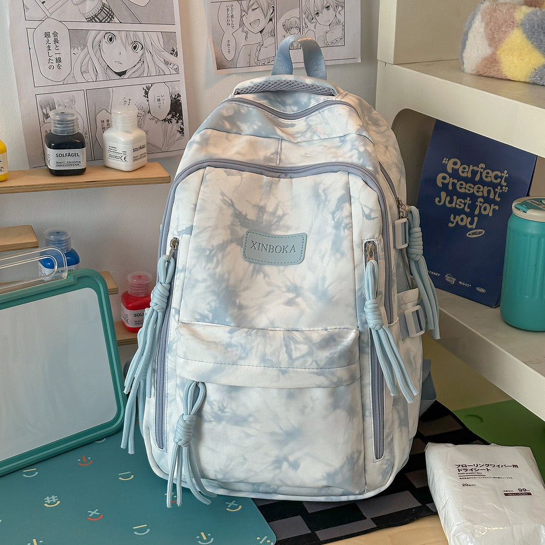 Trendige Marmor-Muster-Rucksack Karnz