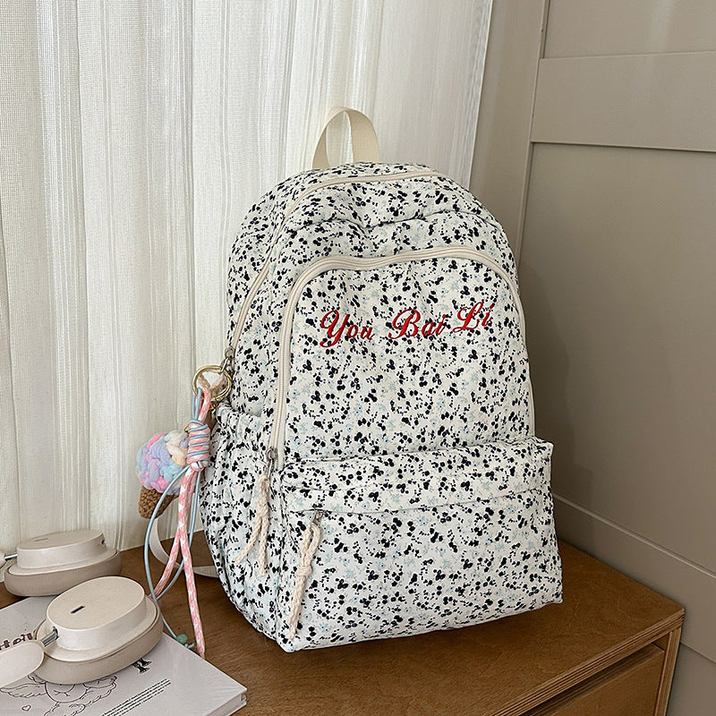 Florales Print Freizeit Rucksack Karnz