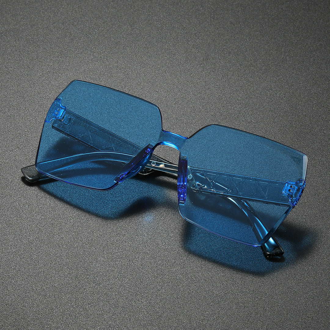 Luxuriöse Übergroße Sechseckige Sonnenbrille Karnz