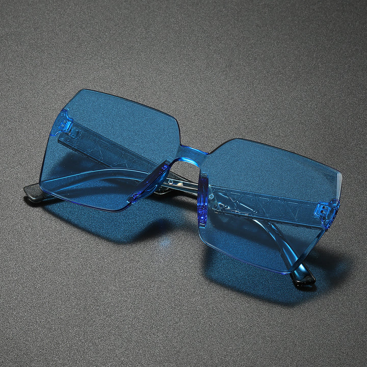 Luxuriöse Übergroße Sechseckige Sonnenbrille Karnz