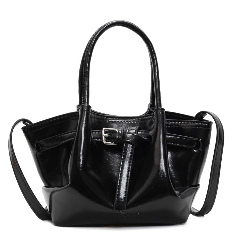 Strukturierte Mini-Handtasche