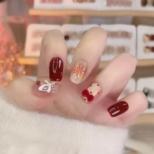 Aufwendiges Künstlerisches Press-On Nagelset