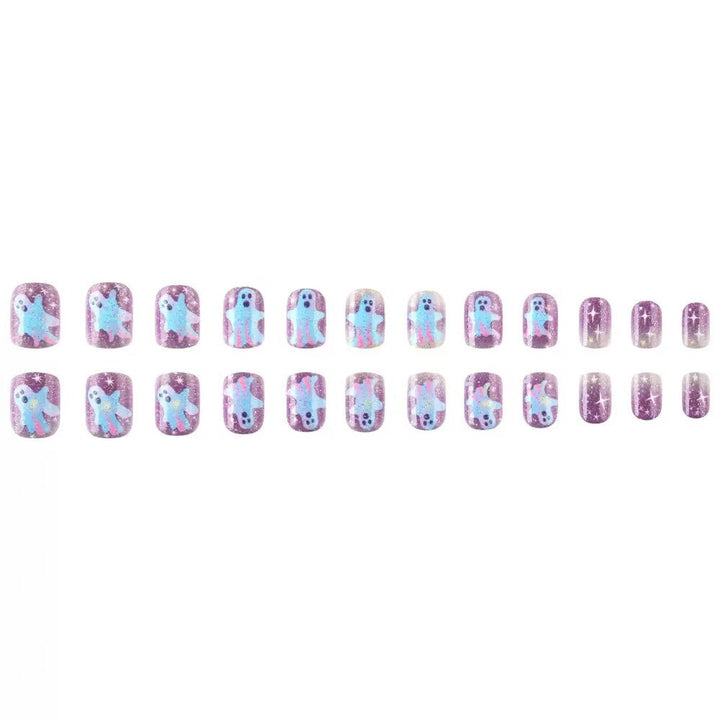 Kunstnagelset mit gruseligen Geistermotiven Karnz