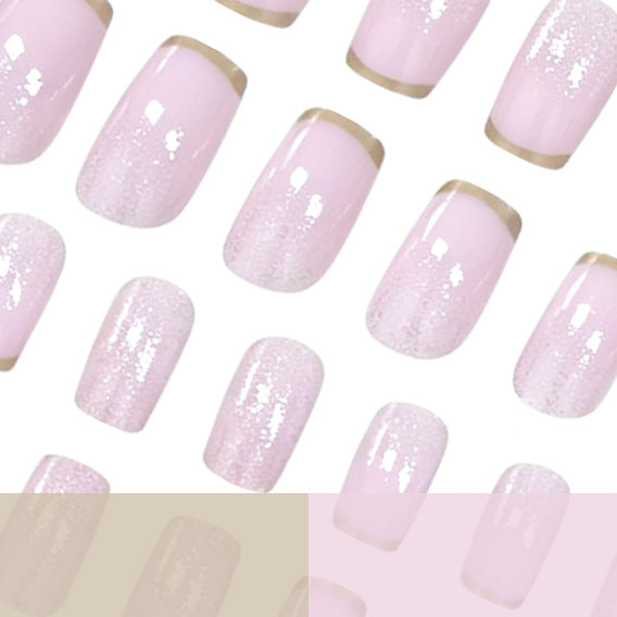 Elegante Glitter Ombre Nagelkunst Karnz