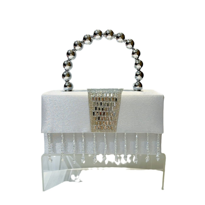 Vintage-inspirierte Perlen-Abendhandtasche