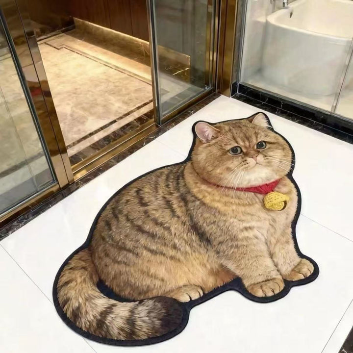 Plüsch Katzenförmige Badmatte