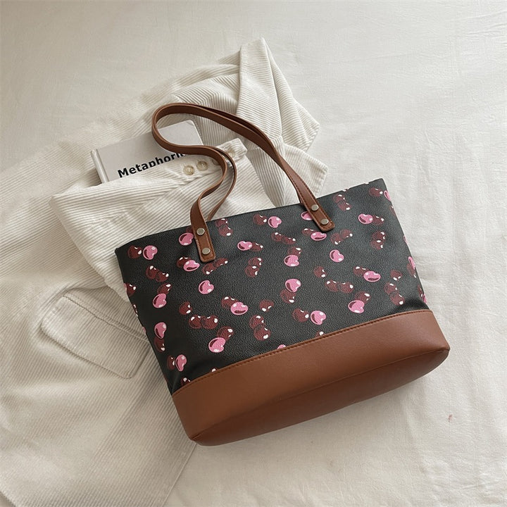 Verspielt bedruckte Canvas-Tasche Karnz