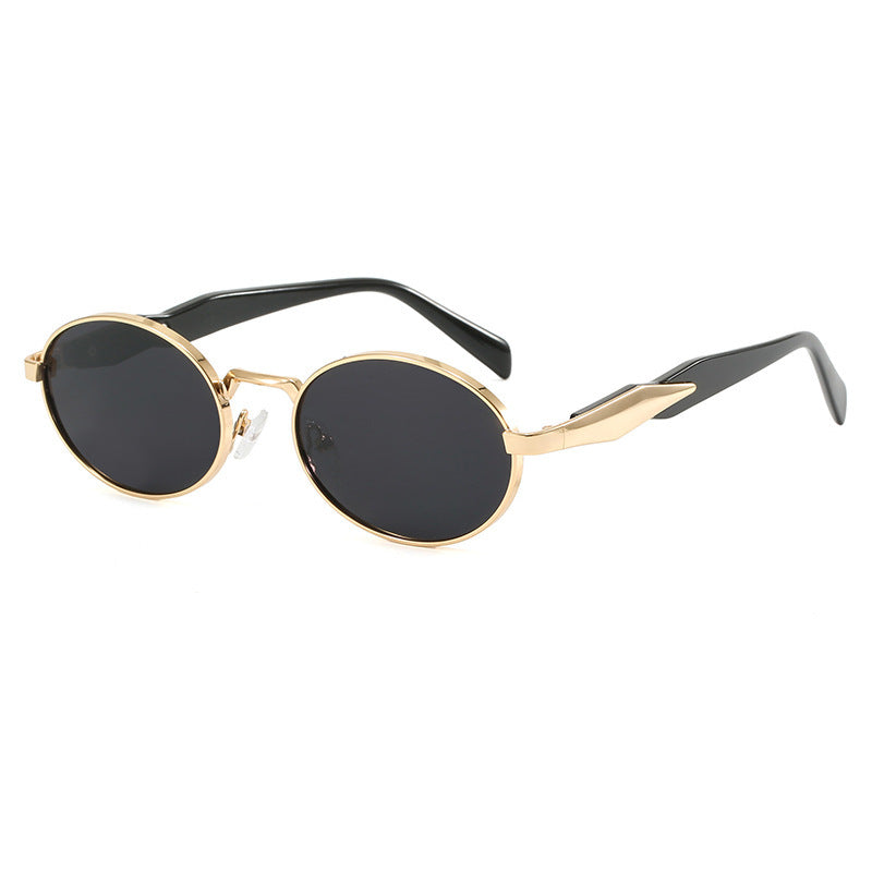 Damen Designer-Sonnenbrille mit hochwertigem runden Rahmen und schützendem UV-Filter Karnz