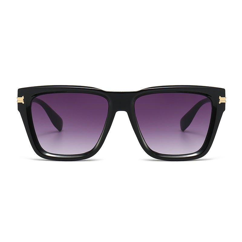 Damen Moderne Quadrat-Sonnenbrille mit exklusiven Akzenten Karnz