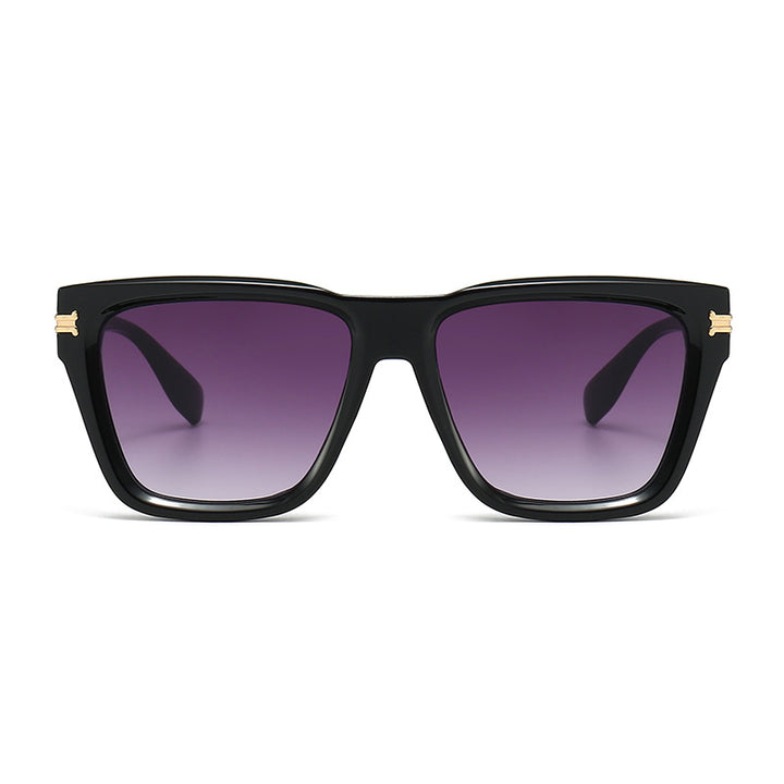 Damen Moderne Quadrat-Sonnenbrille mit exklusiven Akzenten Karnz