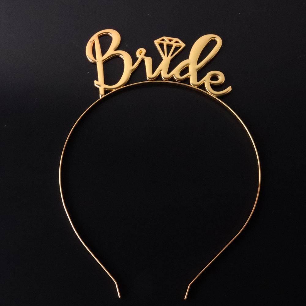 Damen Haarreif mit „Bride“-Schriftzug Karnz