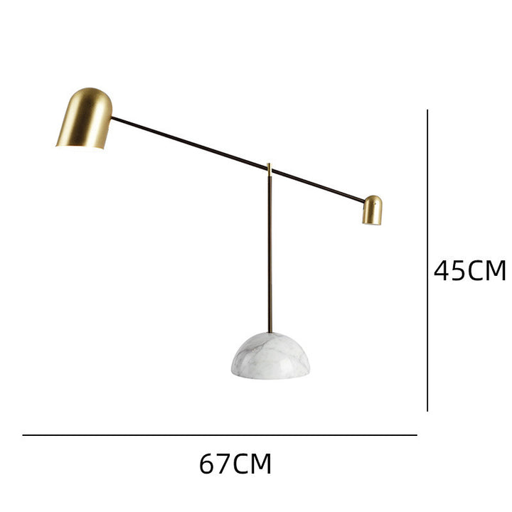 Einstellbare Arm Stehlampe mit Marmorbasis