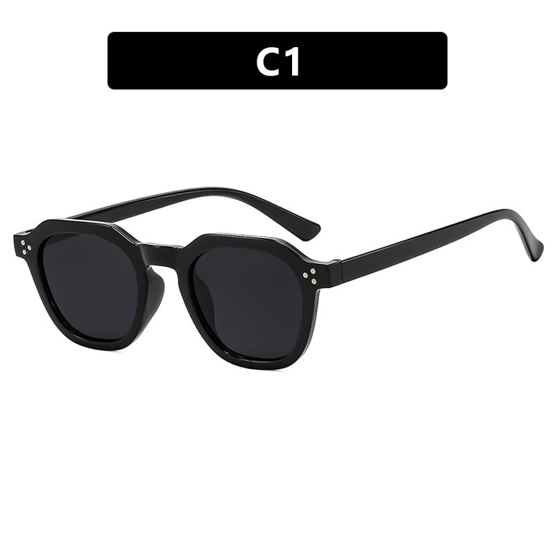 Damen modische Sonnenbrille im trendigen Hexagon-Design Karnz