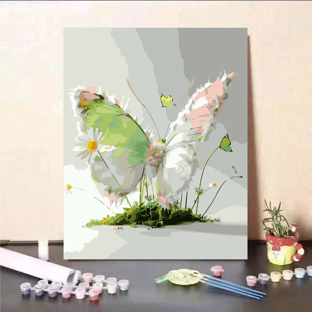 Floral Fantasy Malen nach Zahlen Wandkunst Karnz