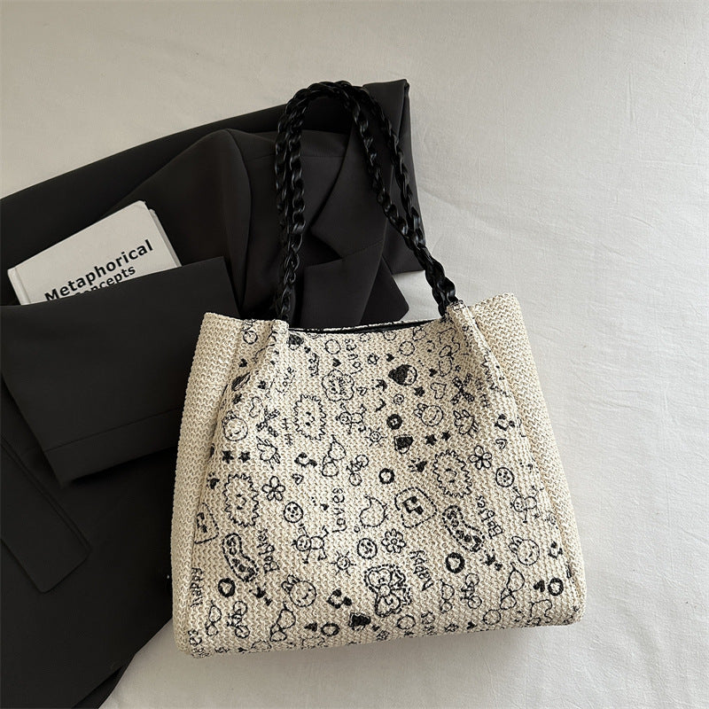 Chic Gewebte Tragetasche Karnz
