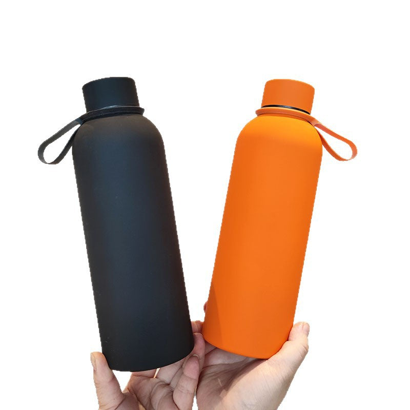Damen Hochwertige Edelstahltrinkflasche mit rutschfestem Griff Karnz