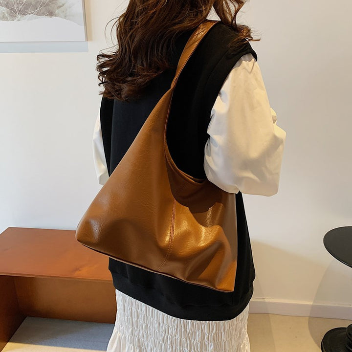 Zeitgenössische Leder Schultertasche Karnz