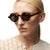 Damen runde Sonnenbrille mit innovativem Design und UV-Schutz Karnz