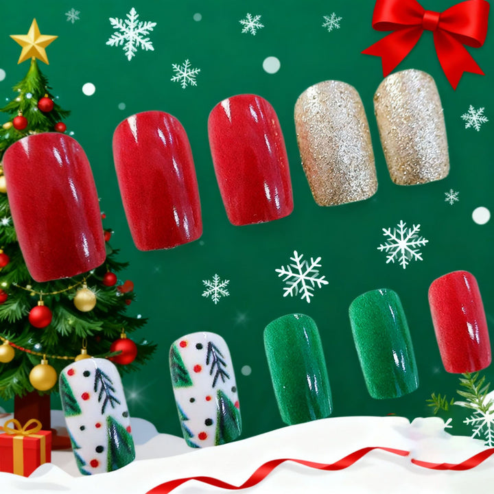 Festliche Weihnachtsnagelkunst Karnz