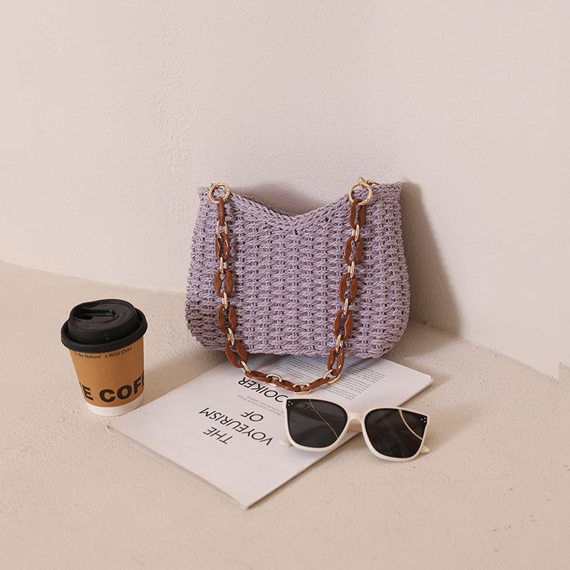 Damen Handtasche mit elegantem Kettenhenkel Karnz