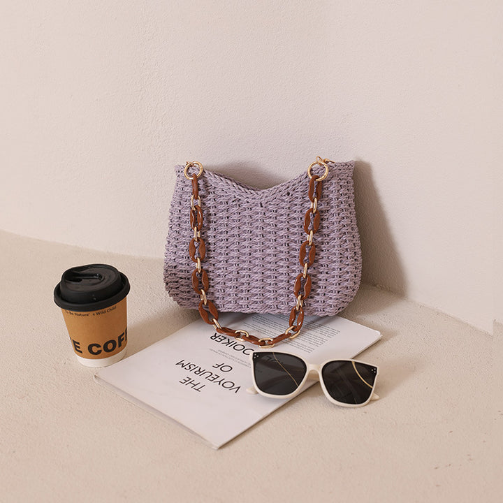 Damen Handtasche mit elegantem Kettenhenkel Karnz