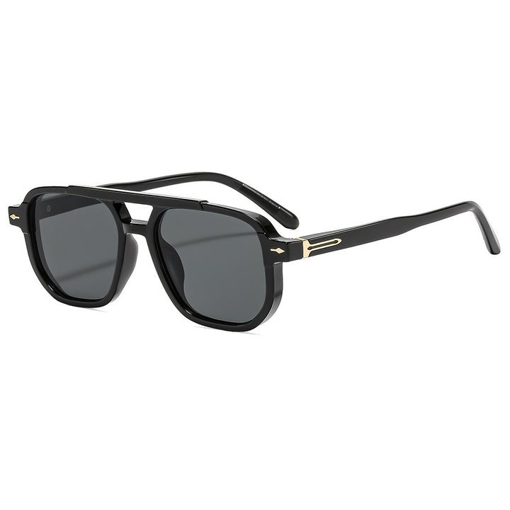 Damen modische Sonnenbrille mit extragroßem Rahmen Karnz
