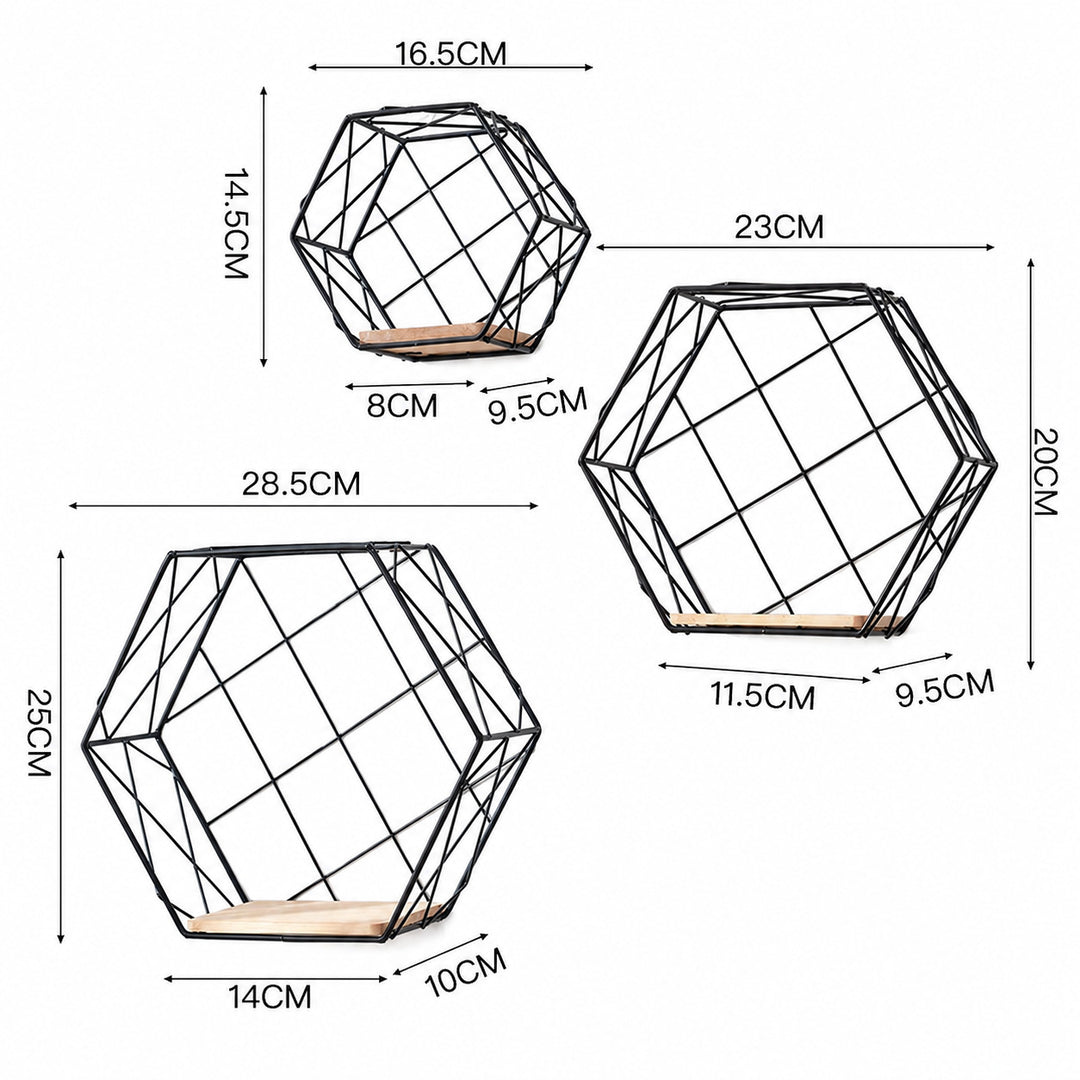 Geometrischer Drahtregal-Organizer