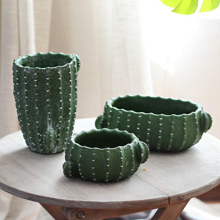 Dekorativer Blumentopf im Kaktus-Design Karnz
