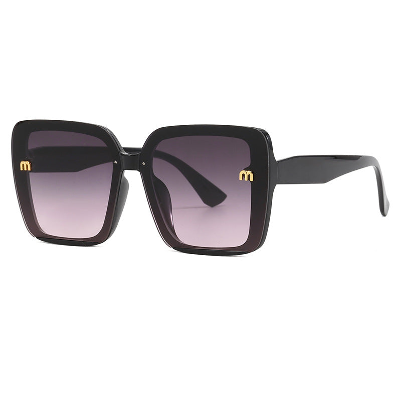 Damen oversized quadratische Sonnenbrille mit elegantem Rahmen Karnz