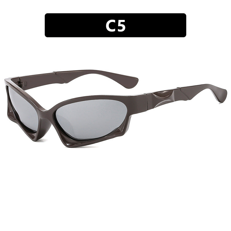 Damen sporty Sonnenbrille mit modernem, aerodynamischem Design Karnz