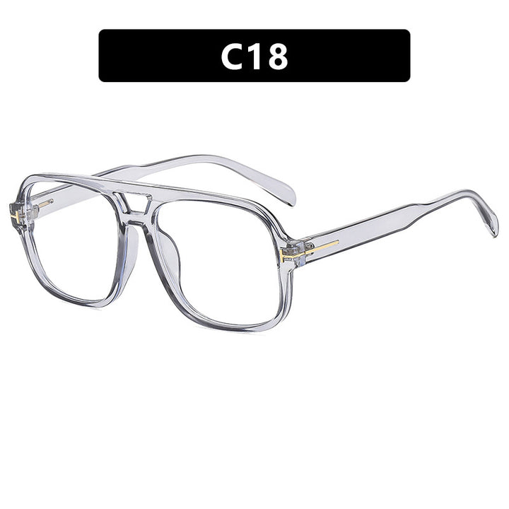 Damen quadratische Designerbrille mit filigranem Rahmen und modernem Kunststoffmaterial Karnz