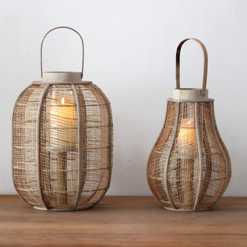 Dekorative Rattan-Lampe Karnz