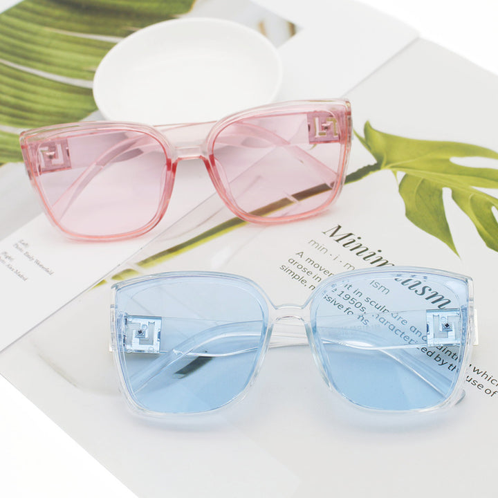Damen Modische Oversized-Quadrat-Sonnenbrille Karnz