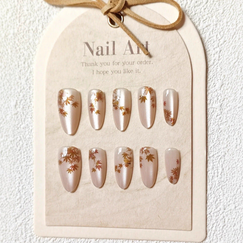 Blumeninspiriertes Press-On Nagelkunst Set