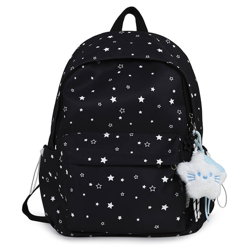 Sternmuster Plüsch Rucksack Karnz