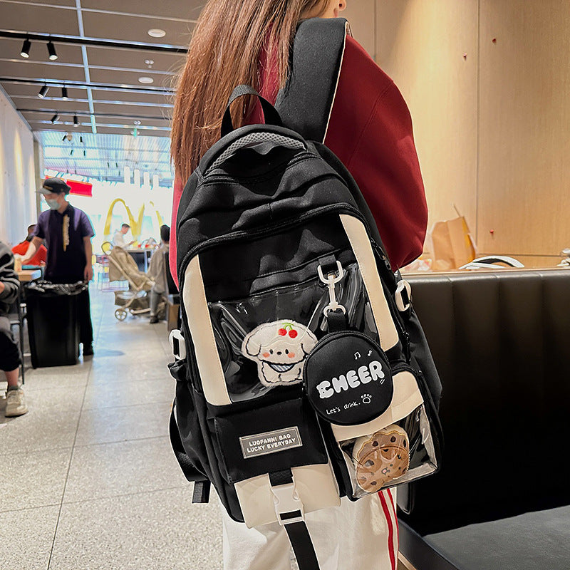 Verspielter Cartoon Grafik Rucksack