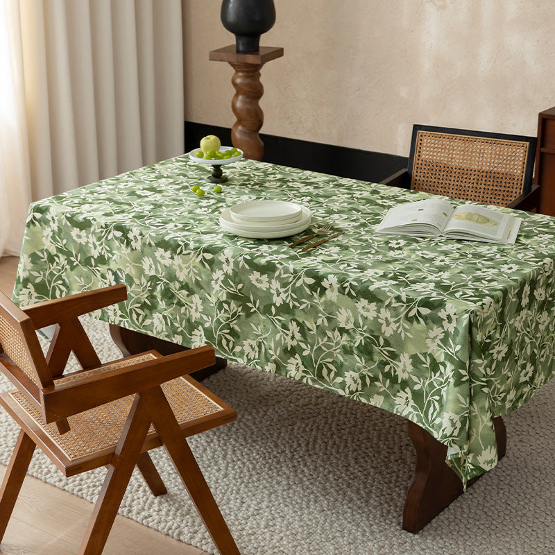 Florale Wachsbeschichtete Tischdecke mit Anti-Fleck Oberfläche und feiner Struktur Karnz