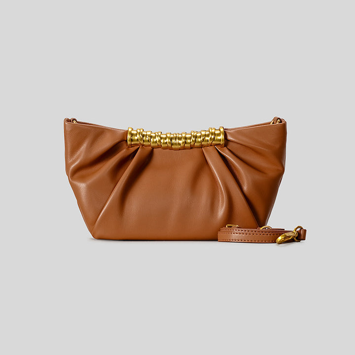 Elegante Leder Falt-Clutch