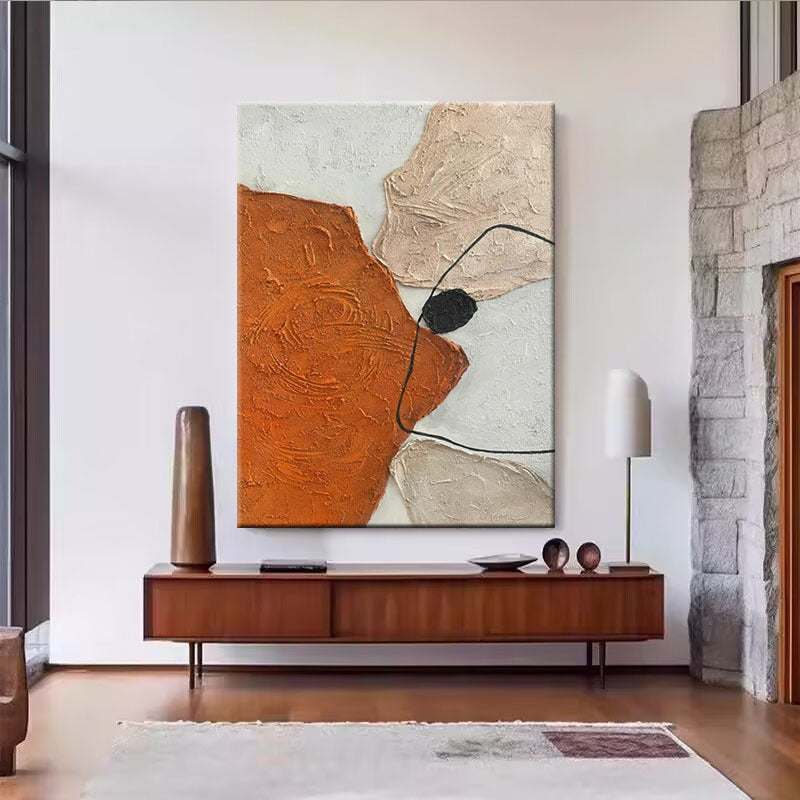 Zeitgenössische Texturierte Abstrakte Leinwand Wandkunst