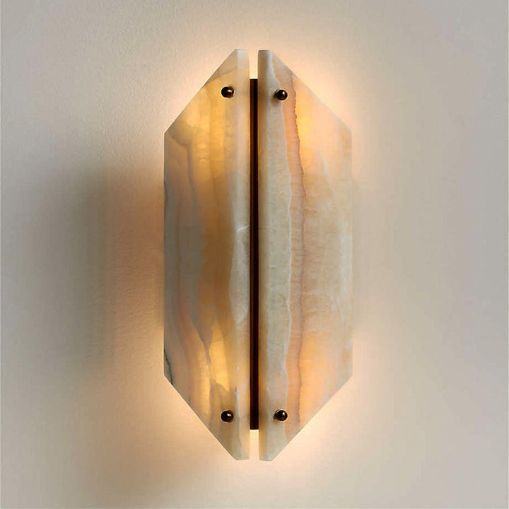 Elegante Steinwand-Lampe