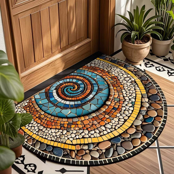 Dekorativer Spiralmuster Fußmatte für Zuhause