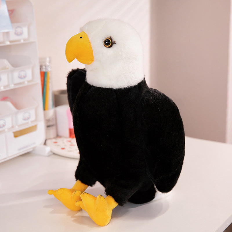 Realistische sitzende Weißkopfseeadler-Plüschsammlung mit weichem Kunstfell & detailliertem Schnabel und Füßen Karnz