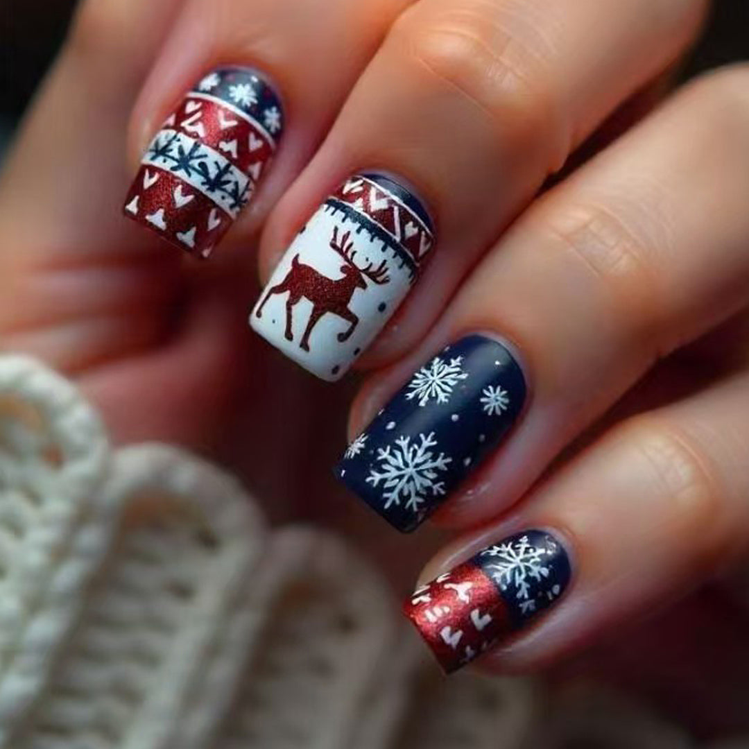 Winterliches Kunstnagelset Karnz