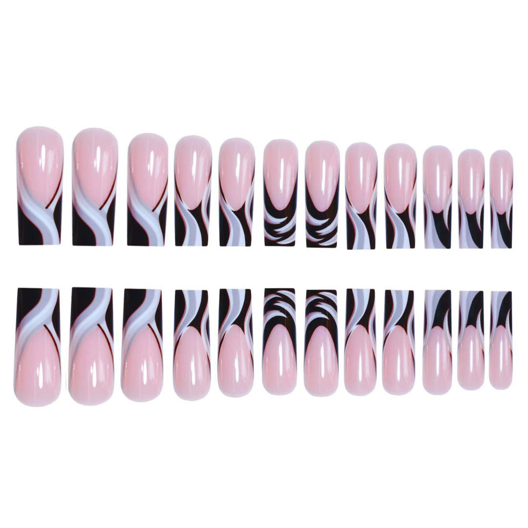 Künstlerische Marmorierte Acryl Nagelverstärkungen Karnz