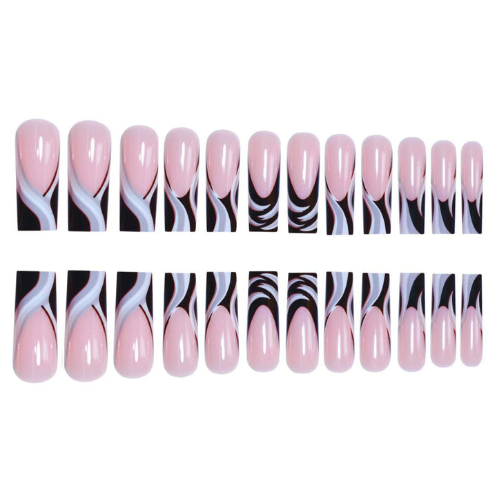 Künstlerische Marmorierte Acryl Nagelverstärkungen Karnz